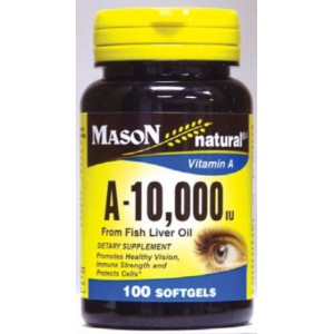 VITAMIN A 10 000 IU FROM FISH LIVER OIL SOFTGELS