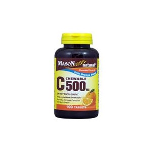 C 500MG CHEWABLE TABLET (orange flavor)