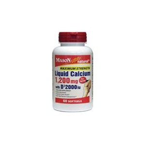 LIQUID CALCIUM 1200MG WITH D3 MAXIMUM STRENGTH 2000IU SOFTGELS