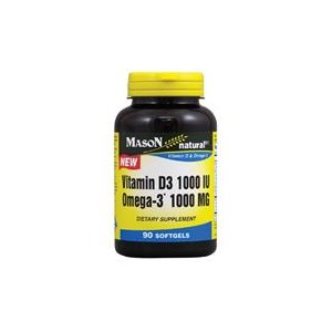 D 1000IU, OMEGA-3 1000MG SOFTGELS