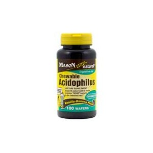 ACIDOPHILUS CHEWABLE WAFERS (vanilla-banana flavor)