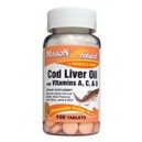COD LIVER OIL WITH VITAMIN A, C, & D CHEWABLE TABLES (orange flavor)