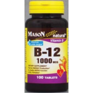 Vitamin B-12 “Dissolves Under Tongue” Formulas 1000MCG