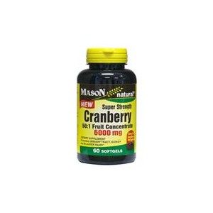 CRANBERRY SUPER STRENGTH 50:1 FRUIT CONCENTRATE 6000MG SOFTGELS