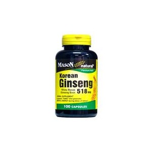 KOREAN GINSENG 518MG CAPSULES