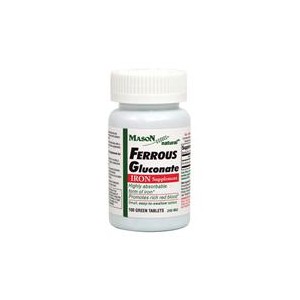 FERROUS GLUCONATE 240MG TABLETS