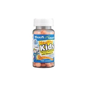 HEALTHY KIDS COD LIVER OIL WITH VITAMIN D CHEWABLE TABLETS (orange flavor)