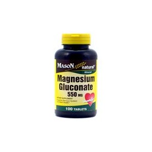 MAGNESIUM GLUCONATE 550MG TABLETS