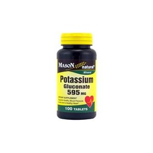 POTASSIUM GLUCONATE 595MG TABLETS