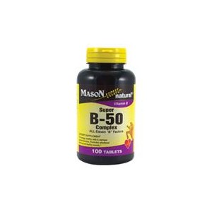 SUPER B 50 COMPLEX ALL ELEVEN "B" FACTORS TABLETS