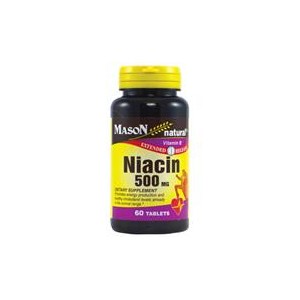 B - NIACIN 500MG EXTENDED RELEASE TABLETS